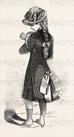 TRAVELLING COSTUME FOR GIRL OF SIX, 1882, FASHION