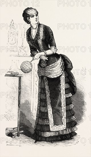 DINNER DRESS Front,  FASHION, ENGRAVING 1882
