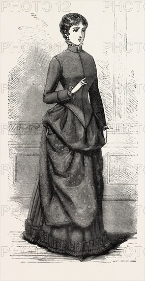MORNING COSTUME Front, FASHION, ENGRAVING 1882