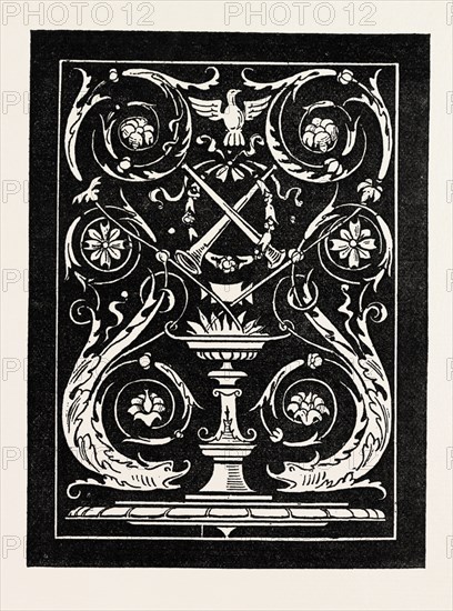 DESIGN FOR PANEL, ENGRAVING 1882
