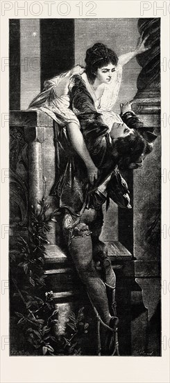 ROMEO AND JULIET, ENGRAVING 1882