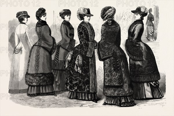 Winter mantles, ENGRAVING 1882