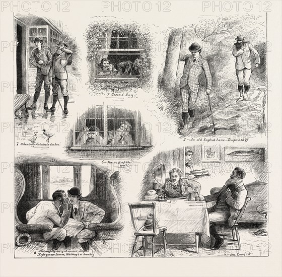 MEMORIES OF A WALKING TOUR, ENGRAVING 1879