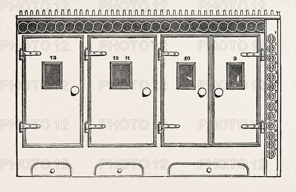 KING'S GAS COOKING RANGE, 1851 engraving