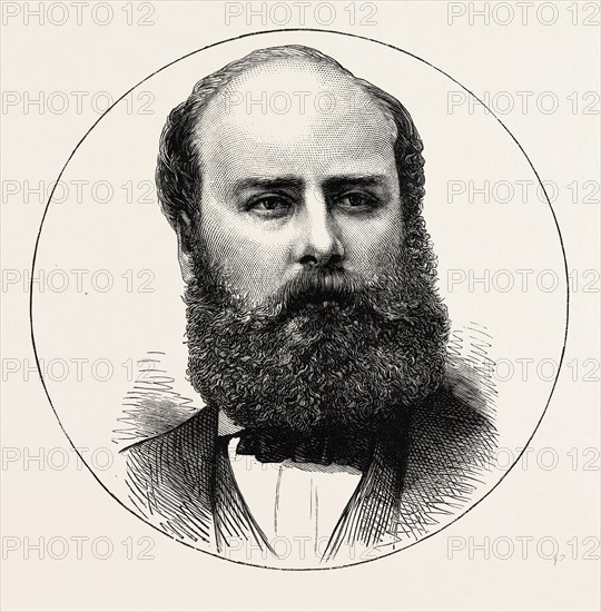 S.C. ALLSOPP, ESQ., M.P. FOR EAST STAFFORDSHIRE, UK, 1873 engraving