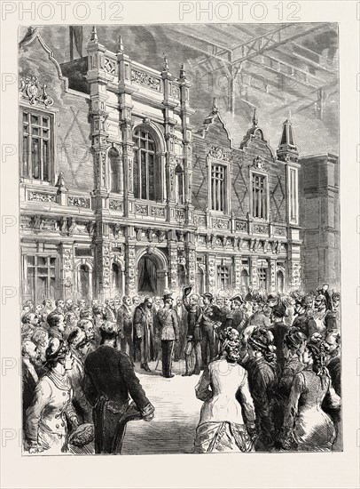 OPENING OF THE PARIS EXHIBITION â€î PRESENTATION OF THE BRITISH COMMISSION TO MARSHAL MACMAHON, FRANCE