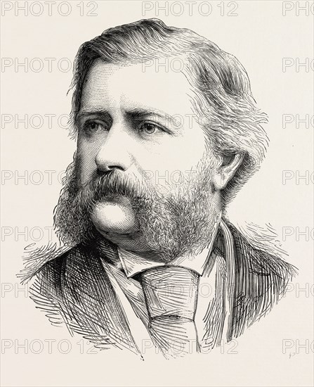 ANDREW BARCLAY WALKER, ESQ., MAYOR OF LIVERPOOL, FOUNDER OF AN ART GALLERY AT A COST OF Â£20000, 1873 engraving