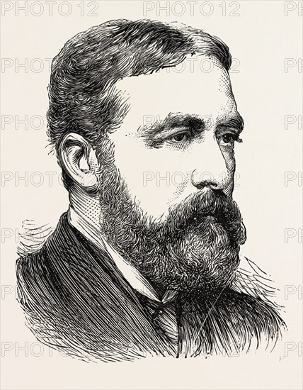CAPT. J.H. GLOVER, R.N., HER MAJESTY'S SPECIAL COMMISSIONER AT ACCRA, GHANA, 1873 engraving