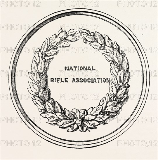 THE NATIONAL RIFLE ASSOCIATION PRIZE MEDAL, 1860 engraving