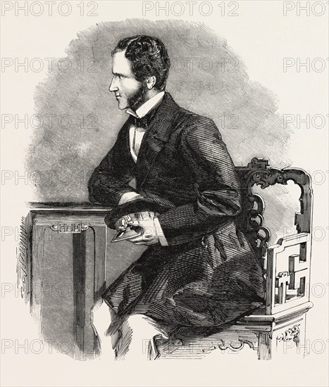 HARRY SMITH PARKES, ESQ., C.B., BRITISH COMMISSIONER OF THE ALLIED COMMISSION AT CANTON, CHINA, 1860 engraving