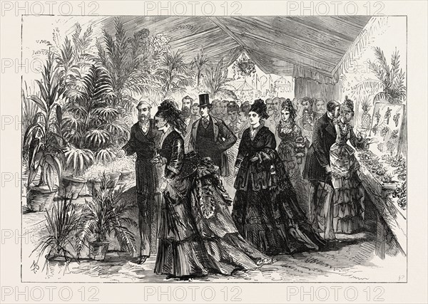 PRINCESS LOUISE AT THE FLOWER SHOW IN THE PEOPLE'S GARDEN, WILLESDEN