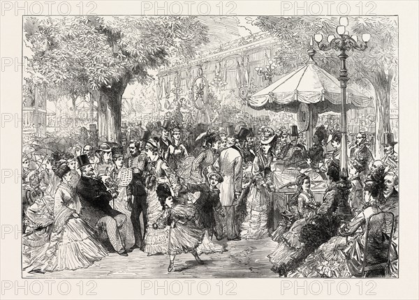A CHARITY FETE IN THE CHAMPS ELYSEES, PARIS, FRANCE