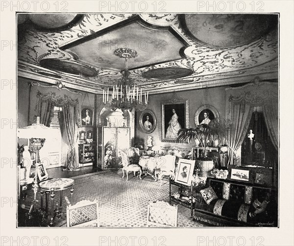 THE MARRIAGE OF PRINCESS MARIE OF EDINBURGH: DRAWING ROOM IN THE CASTLE OF SIGMARINGEN, OCCUPIED BY THE DUKE OF EDINBURGH DURING THE WEDDING FESTIVITIES