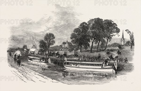 THE STATE BARGES ON THE BRIDGEWATER CANAL, UK