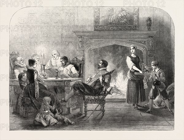 PART-SINGING IN THE TIME OF QUEEN ELIZABETH, DRAWN BY G. THOMAS
