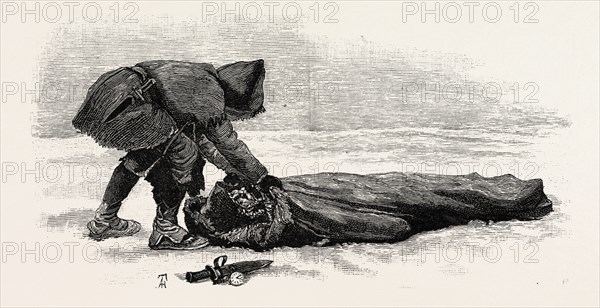 He motioned to have the bag drawn over his head. I did it. Of course, that was the end., 1893 engraving