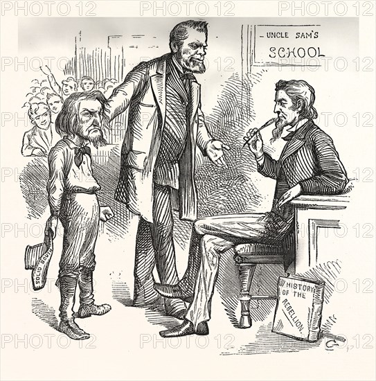 THIS COMPLEXION HAS IT COME AT LAST?  Engraving 1880, US, USA, America, BEN HILL, POLITICS, POLITICAL, POLITIC, CAMPAIGN, PATRIOTIC