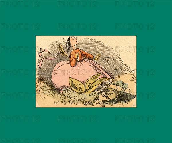 Schnaken and schnurren, 1866, Mosquitoes and purring, Wilhelm Busch, 1832 - 1908, German artist, humorist, poet, illustrator and painter. A humorous story in pictures from the writer and illustrator ofMax und Moritz, Munchener Bilderbogen and Fliegende Blatter. Children's literature from the 19th century, comic illustrated cautionary tales