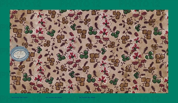 French fabrics; first half of the nineteenth century; 1800; 1810; 1820; 1830; 1840; 1850