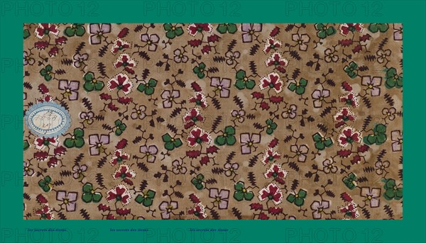 French fabrics; first half of the nineteenth century; 1800; 1810; 1820; 1830; 1840; 1850