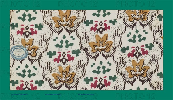 French fabrics; first half of the nineteenth century; 1800; 1810; 1820; 1830; 1840; 1850