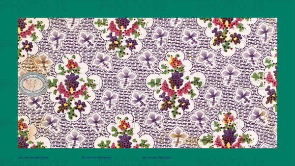 French fabrics; first half of the nineteenth century; 1800; 1810; 1820; 1830; 1840; 1850