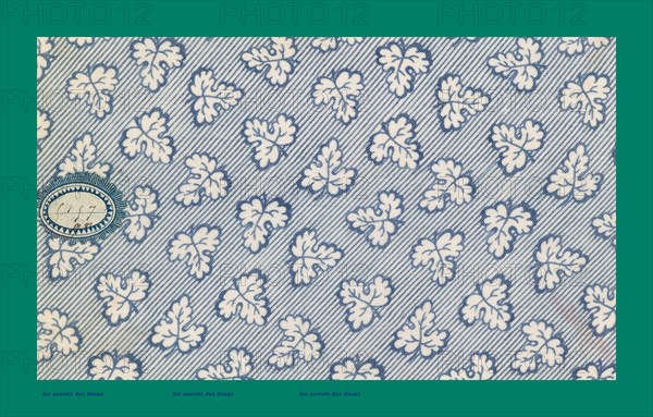 French fabrics; first half of the nineteenth century; 1800; 1810; 1820; 1830; 1840; 1850