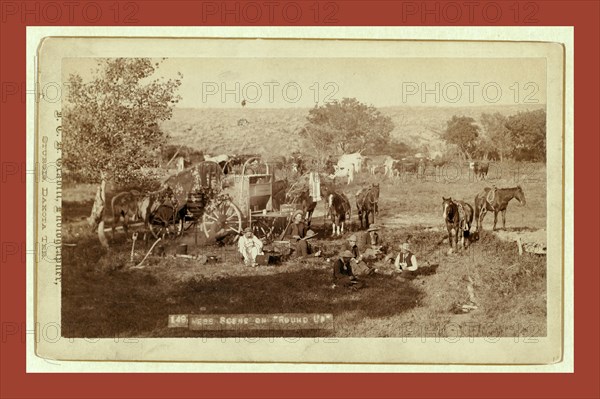 Mess scene on round up, John C. H. Grabill was an american photographer. In 1886 he opened his first photographic studio