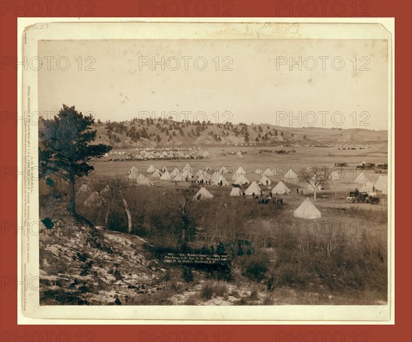 General Brook's Camp. Camp near Pine Ridge. S.D., Jan. 17, 1891, John C. H. Grabill was an american photographer. In 1886 he opened his first photographic studio