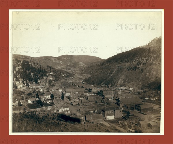 Deadwood, [S.D.] from Mrs. Livingston's Hill, John C. H. Grabill was an american photographer. In 1886 he opened his first photographic studio