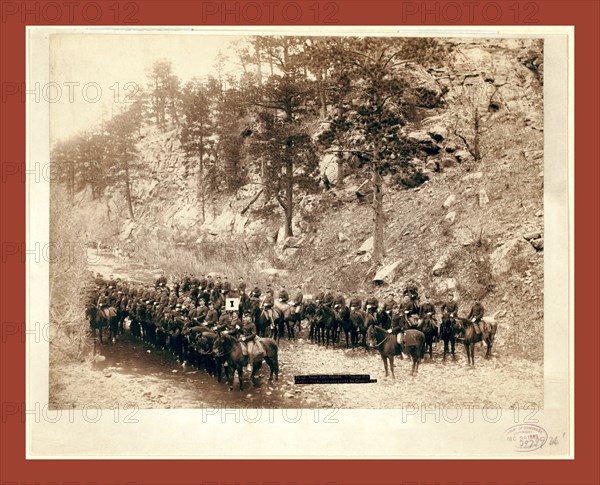 Near Fort Meade. I troop, 8th Cavalry, John C. H. Grabill was an american photographer. In 1886 he opened his first photographic studio