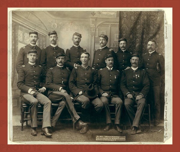 Officers of the 9th Cavalry, John C. H. Grabill was an american photographer. In 1886 he opened his first photographic studio