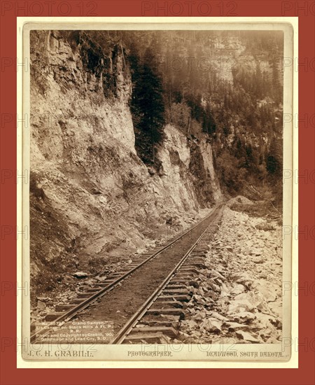 Grand Canyon. Elk Canyon on Black Hills and Ft. P. R.R, John C. H. Grabill was an american photographer. In 1886 he opened his first photographic studio