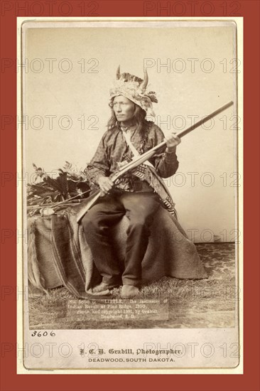 Little, the instigator of Indian Revolt at Pine Ridge, 1890, John C. H. Grabill was an american photographer. In 1886 he opened his first photographic studio
