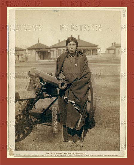 Tasunka, Ota (alias Plenty Horse[s]), the slayer of Lieut. Casey, near Pine Ridge, S.D., John C. H. Grabill was an american photographer. In 1886 he opened his first photographic studio