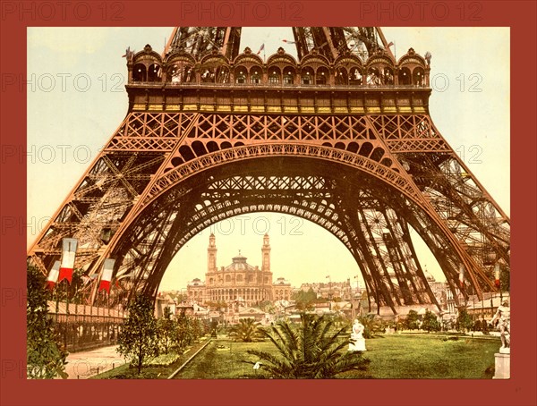 Eiffel Tower and the Trocadero, Exposition Universal, 1900, Paris, France, between ca. 1890 and ca. 1900