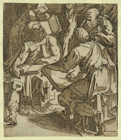 Four doctors of the church(?), between 1500 and 1551, Beccafumi, Domenico, 1486-1551