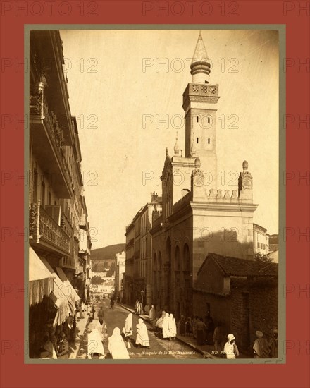 Constantine, National Mosque Street, Algiers, Neurdein brothers 1860 1890, the Neurdein photographs of Algeria including Byzantine and Roman ruins in Tébessa and Thamugadi; mosques, shrines, public buildings, palaces, and street scenes in Mostaganem, Biskra, Algiers, Tlemcen, Constantine, Oran, and Sidi Bel AbbÃ¨s; and the cathedral at Carthage. Portraits of Algerian people include Berbers, Ouled NaÃ¯l women, and prisoners in Annaba. Tunisian views include mosques, buildings, and street scenes in Tunis.