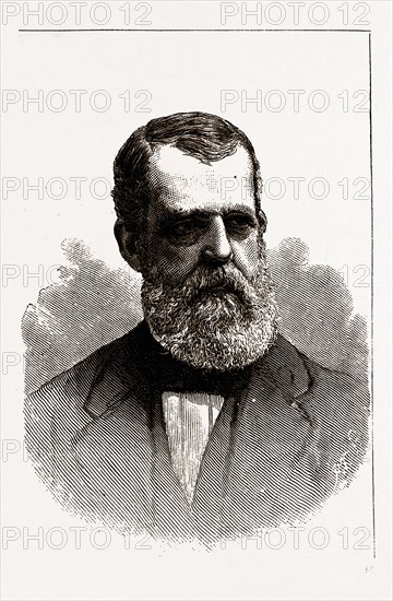 Charles H. Bell Governor Elect of New Hampshire, 19th century engraving, USA, America