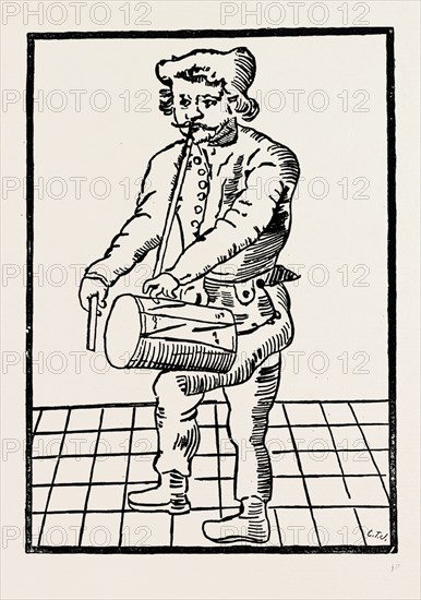 RICHARD TARLETON, THE ACTOR, UK, 19th century engraving
