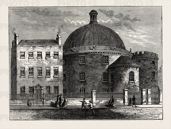 SPA FIELDS CHAPEL IN 1781. London, UK, 19th century engraving