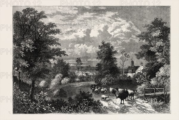Nottong Hill in 1750, London, UK, 19th century