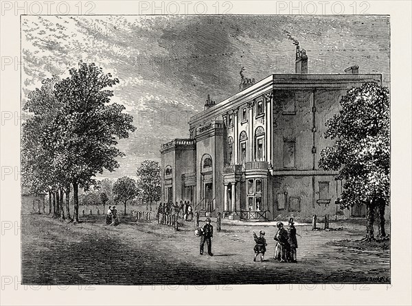 THE "EYRE ARMS" IN 1820. London, UK, 19th century engraving