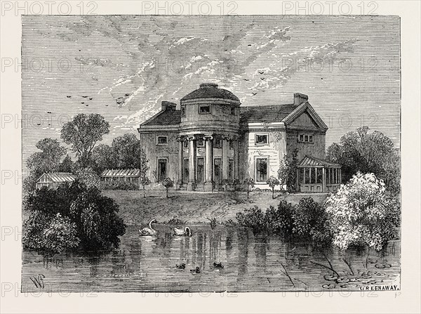 HE HOLME, REGENT'S PARK. London, UK, 19th century engraving