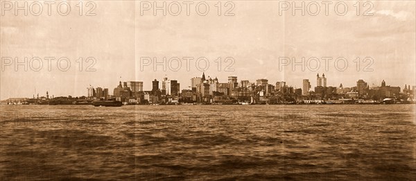 New York from Brooklyn, Rivers, United States, New York (State), New York, 1901