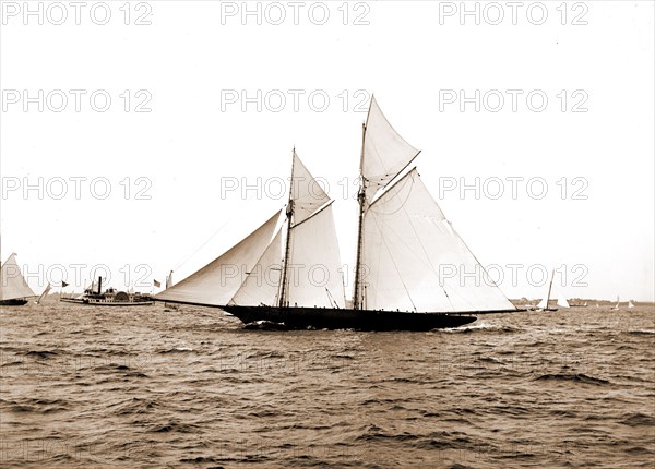 The Volunteer, Goelet Cup Race, August 7, 1891, Nantucket (Steamboat), Volunteer (Yacht), Goelet Cup Race, Yachts, Regattas, 1891
