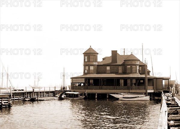 Atlantic Yacht Club House, Bay Ridge, Atlantic Yacht Club, Yacht clubs, Piers & wharves, Clubhouses, United States, New York (State), New York, 1880