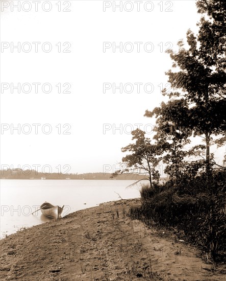 View from Prismatic Point, Lake Orion, Mich, Lakes & ponds, United States, Michigan, Orion, Lake, 1890