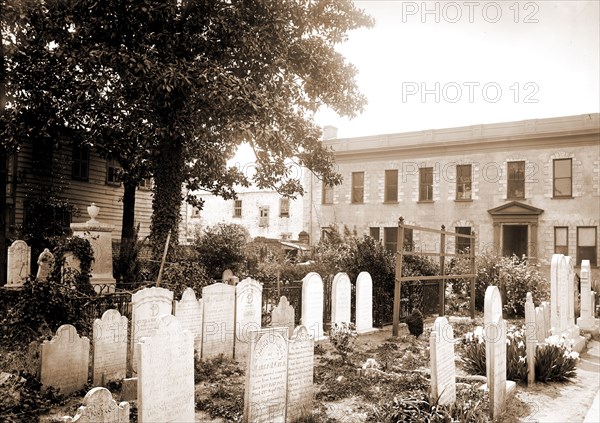 Old cemetery, St. Michael's, Charleston, S.C, Anglican churches, Cemeteries, United States, South Carolina, Charleston, 1900