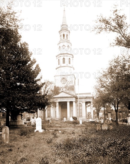 St. Phillip's i.e. Philip's Church and Circular Church cemetery, Charleston, S.C, Cemeteries, Anglican churches, United States, South Carolina, Charleston, 1900